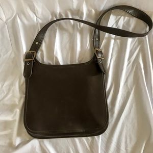 Vintage Brown Leather Coach Purse